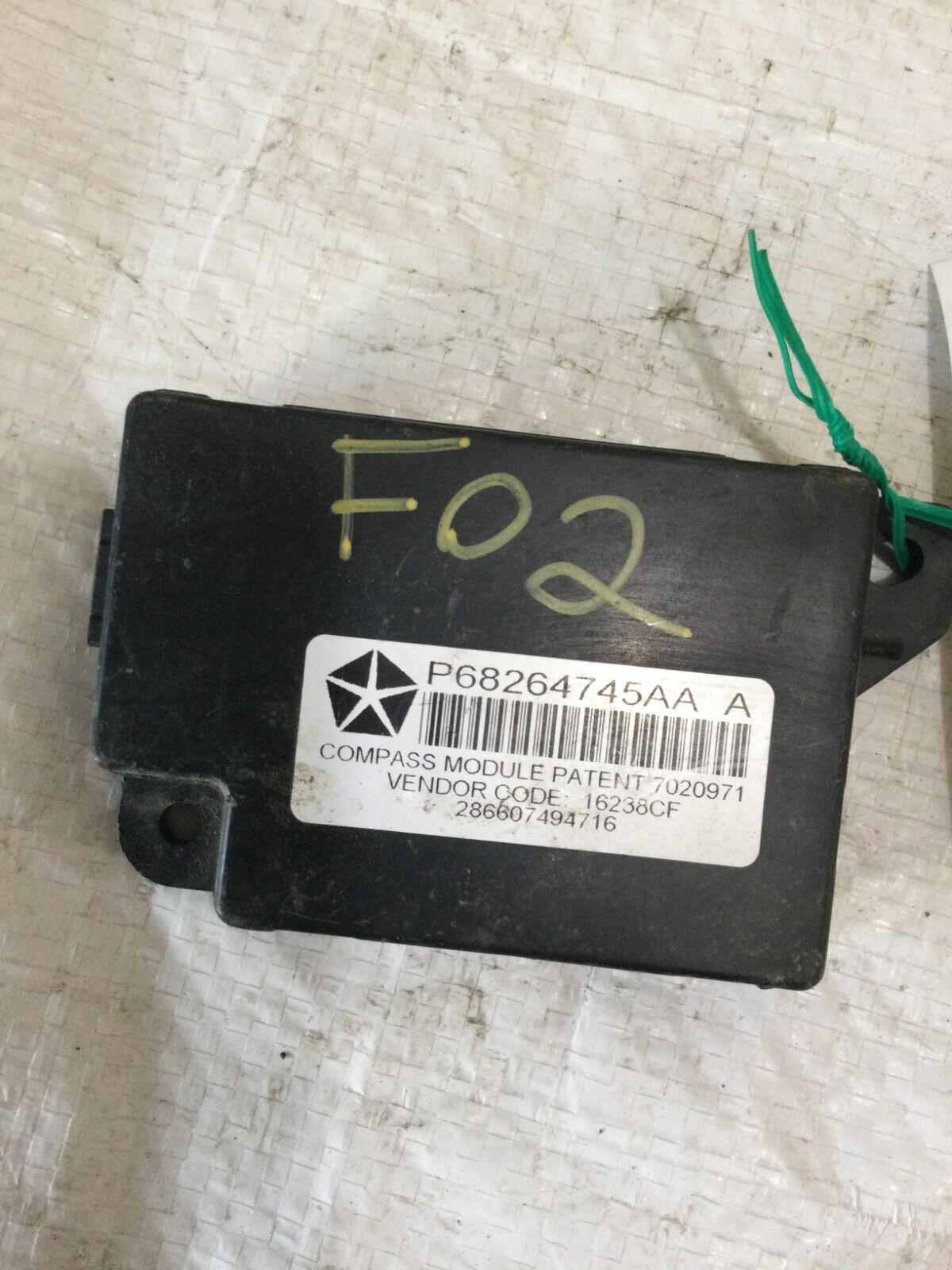 2017 Jeep Wrangler  Driver Compass  Control  Module  P68264745AA OEM