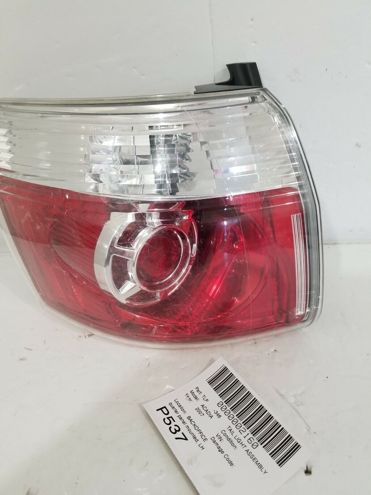2007 GMC Acadia Rear Left Driver Side Tail Light Lamp OEM LH