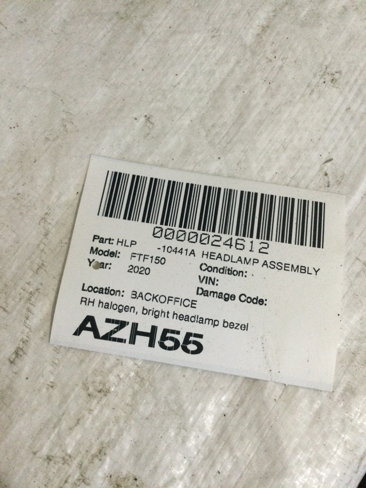 2018-2020 Ford F150 Passenger Right Headlight OEM KL34-13005-AA MARKED DAMAGE