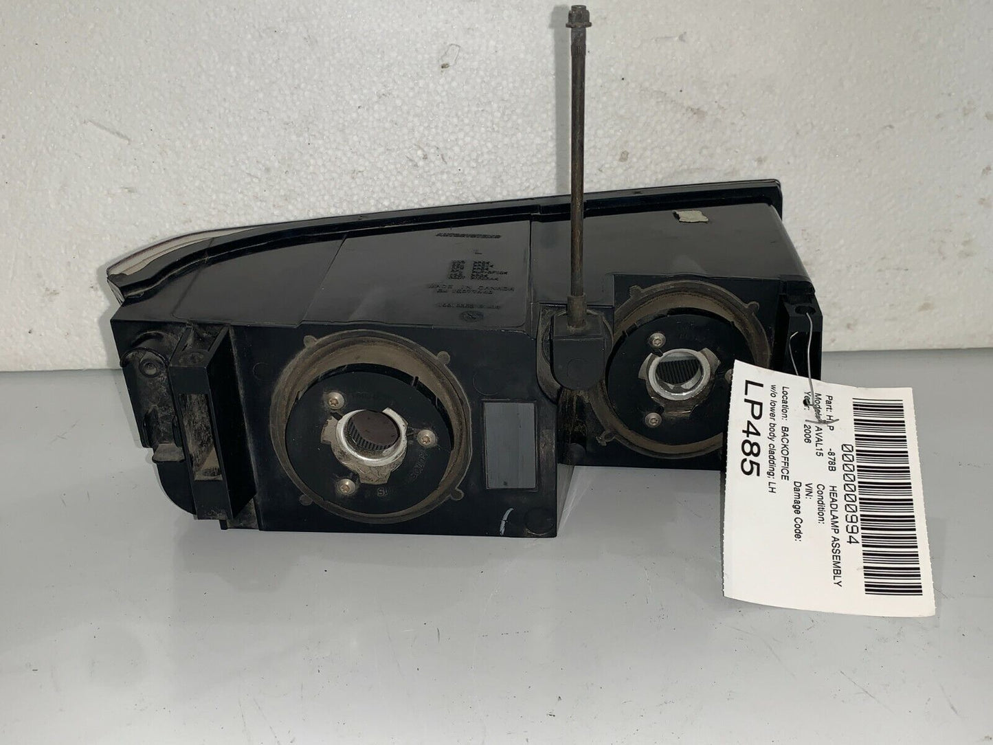 2006 Chevrolet Avalanche 1500 Headlight Smoked Black OEM