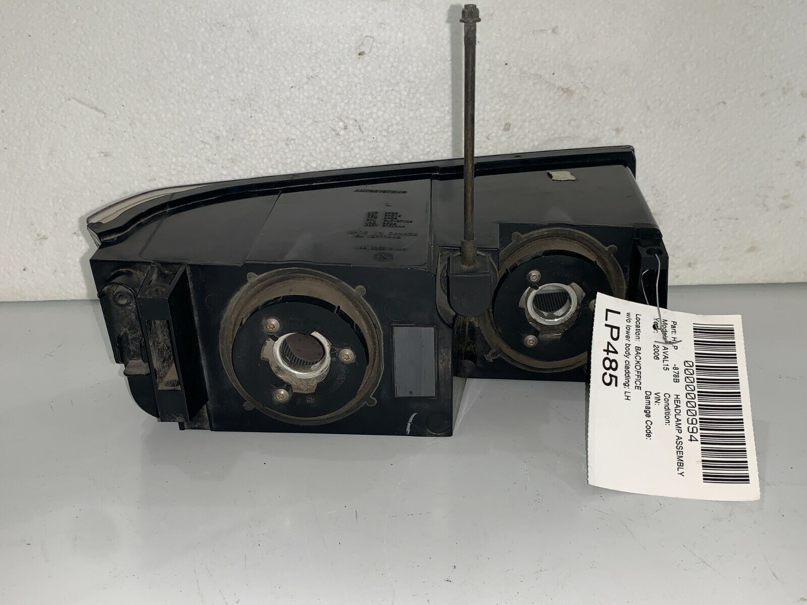 2006 Chevrolet Avalanche 1500 Headlight Smoked Black OEM