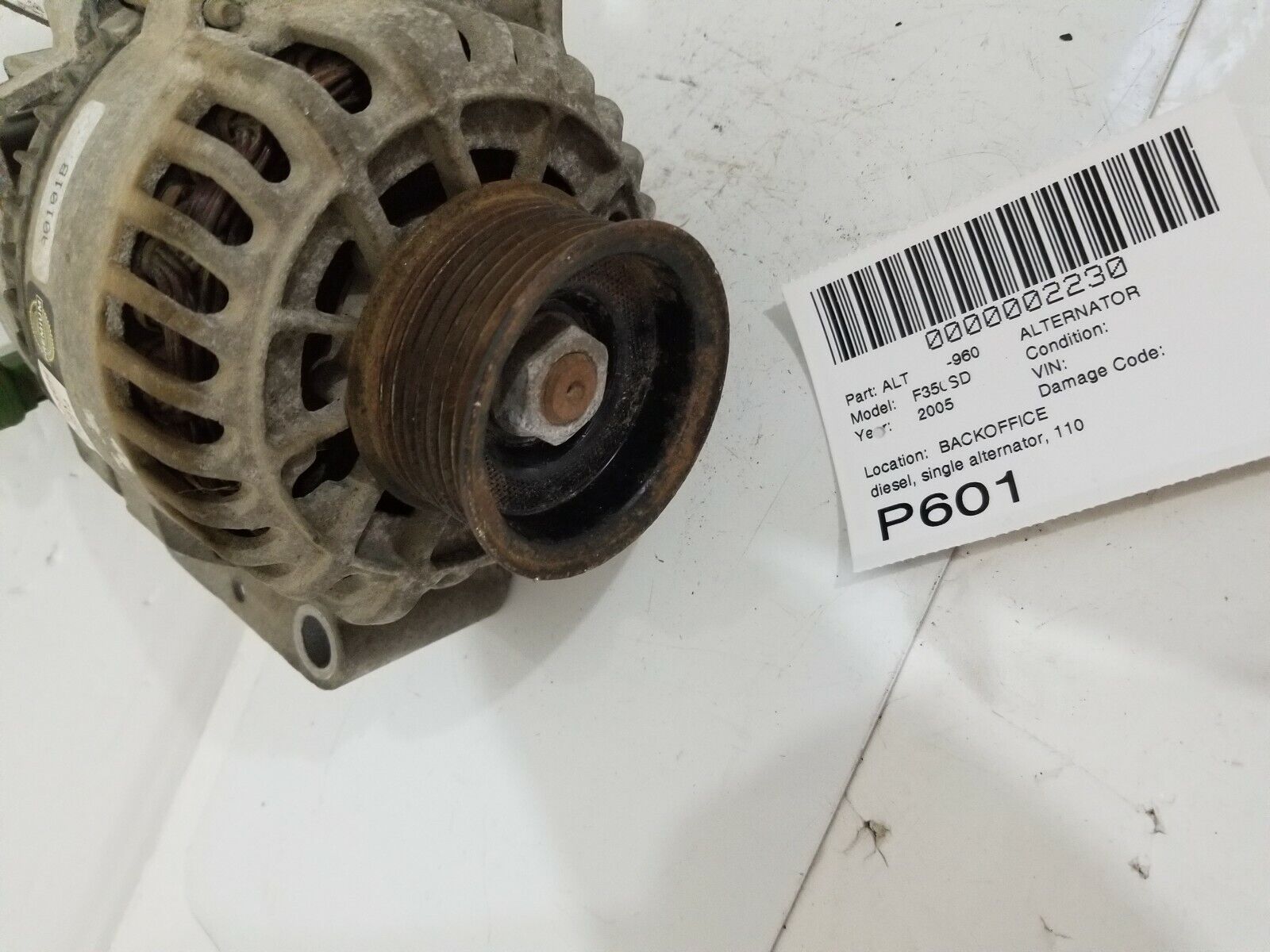 2005-2006 Ford F-350SD 6.0L Alternator Motor AL7605X