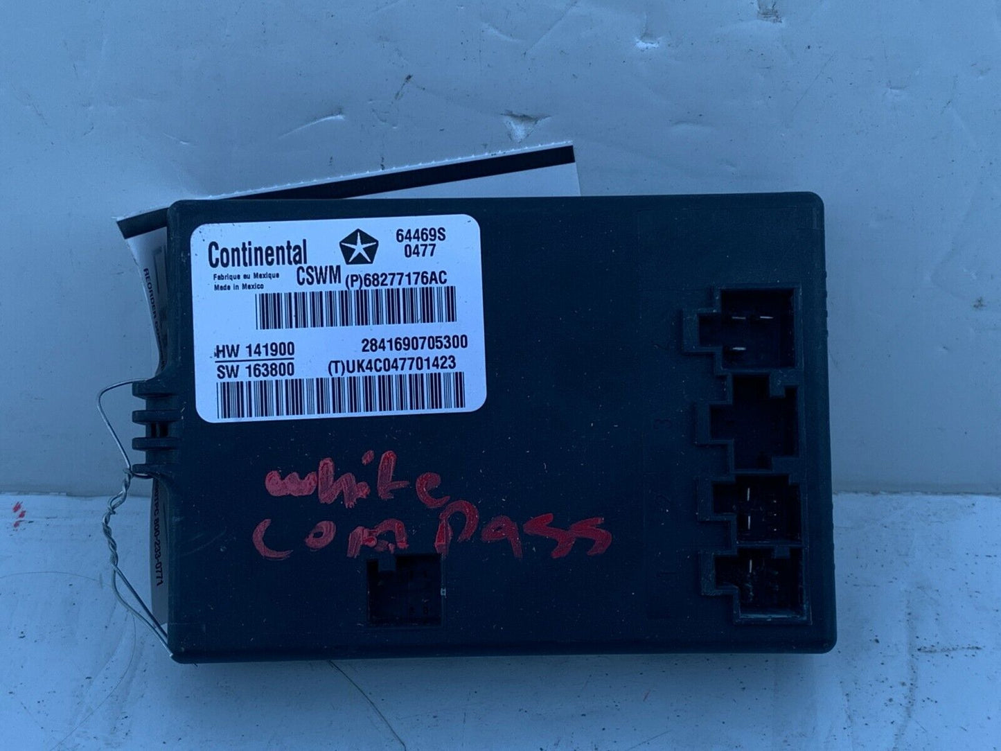 2018 Jeep Cherokee Compass Heated Seat Module OEM 68277176AC OEM