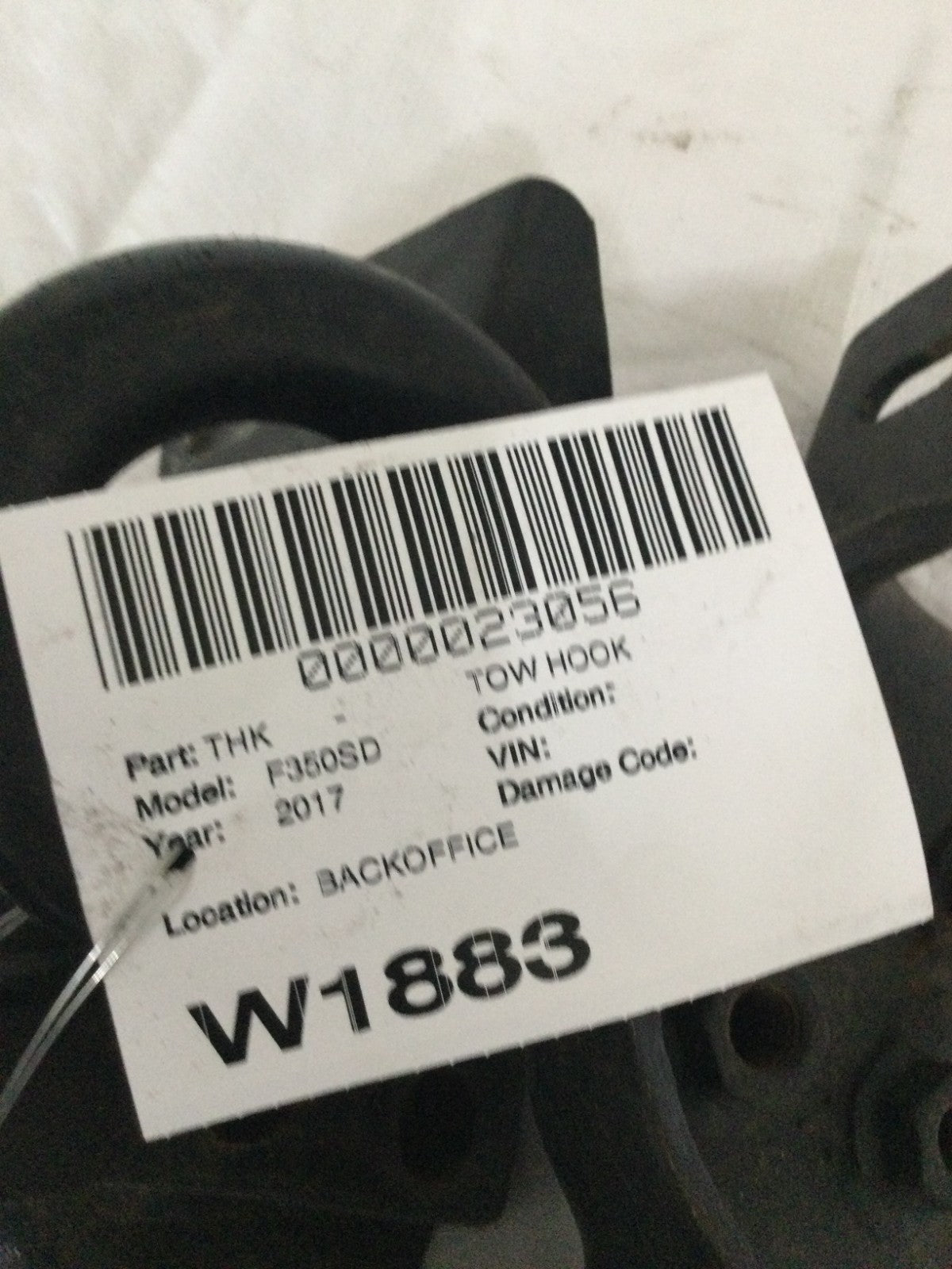 2017 Ford F350 Super Duty 2 Two Front Tow Hooks Bumper Bracket OEM