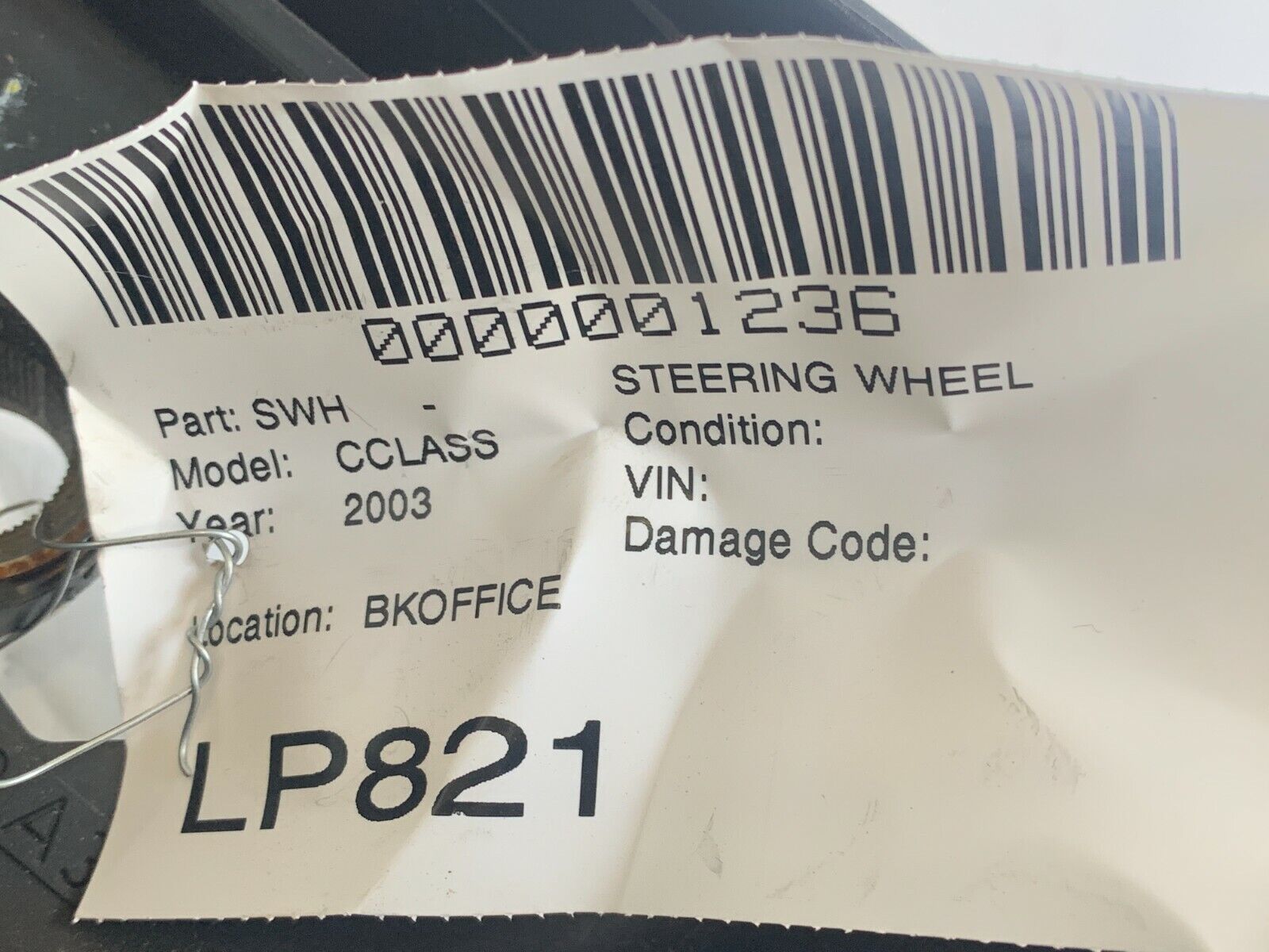 2002-2005 Mercedes-Benz A203 C240 C230 Black Leather Steering OEM 