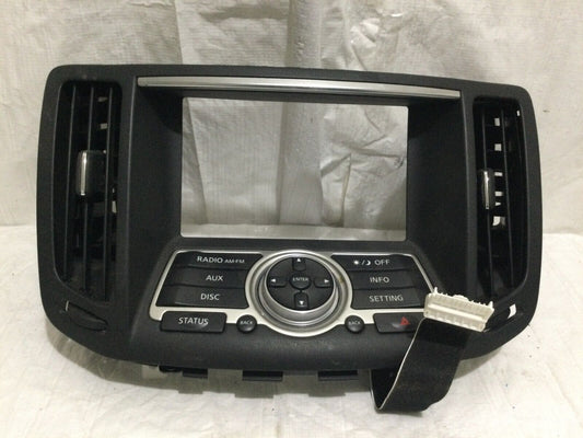 2007-2008 Infiniti G35 Information Display Screen Control Bezel Trim W/Air Vent