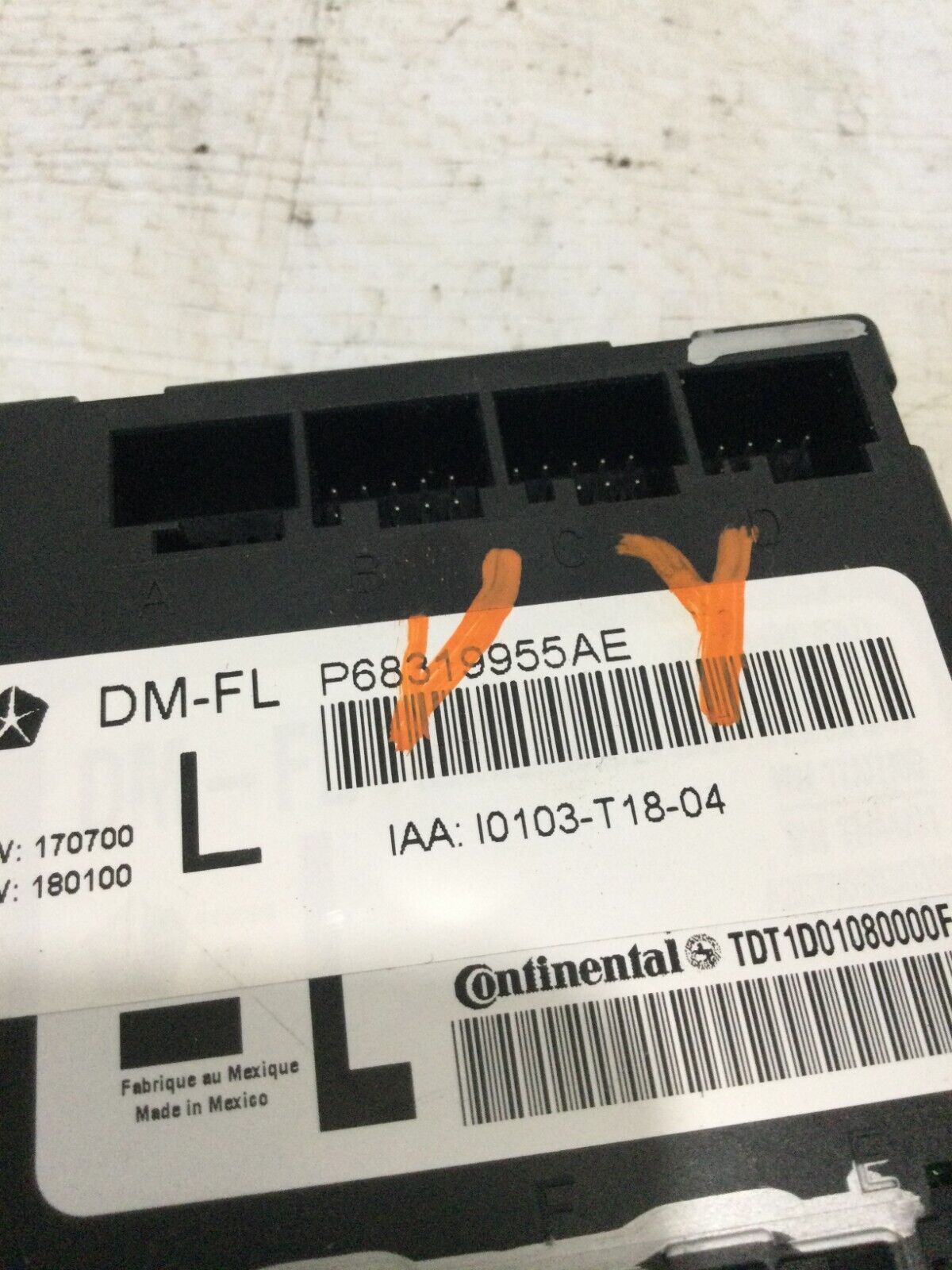 2019 RAM 1500 Front Left Side Door Control Module OEM