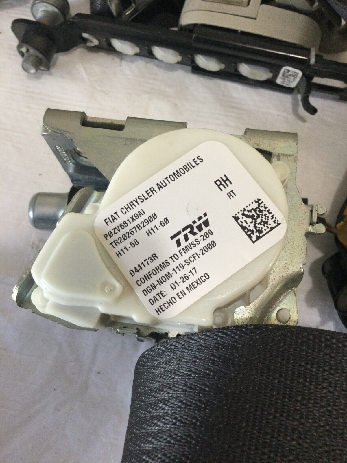 2017 Dodge Grand Caravan Rear Right  Front Seat Belt OEM