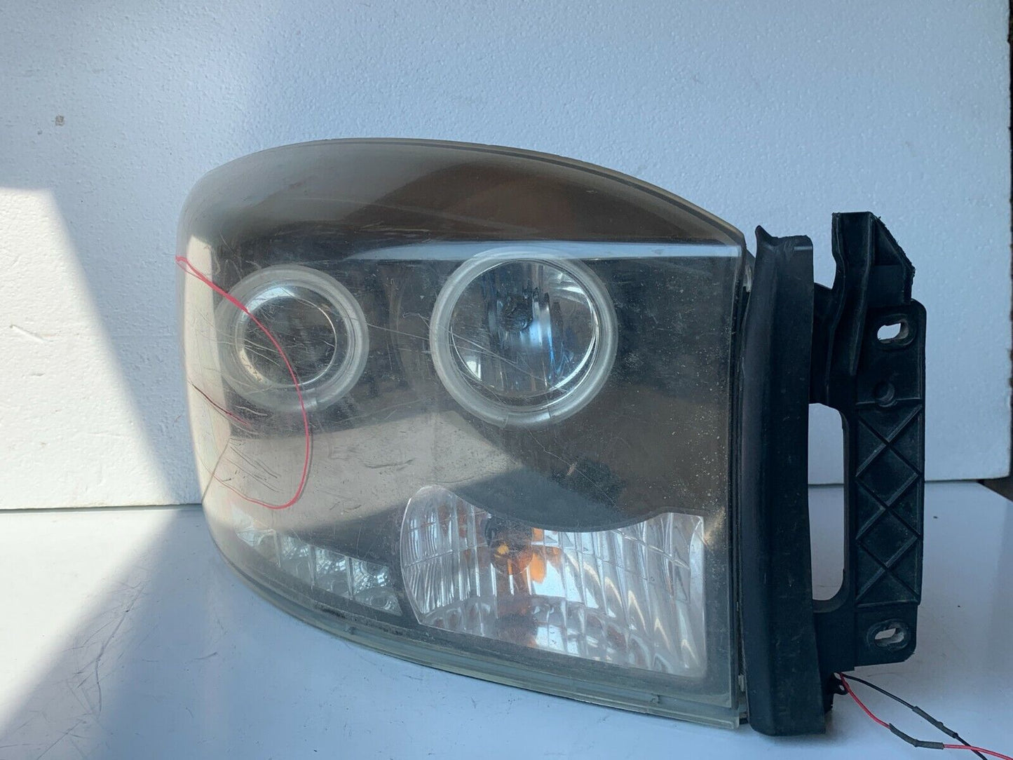 2006-2008 Dodge Ram 1500 2500 3500 Pickup Black Headlights Lamps Right RH 