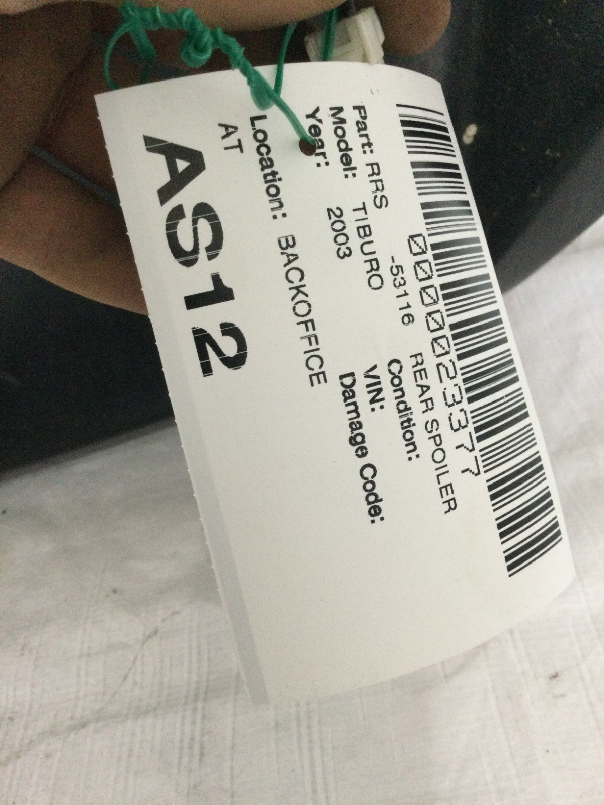 2003 Hyundai Tiburon Rear Spoiler OEM PAINT SCRATCHES/REPAINTED