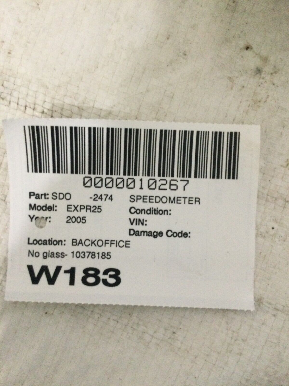 2005 GMC Express 2500 Speedometer Cluster OEM ( No Glass )