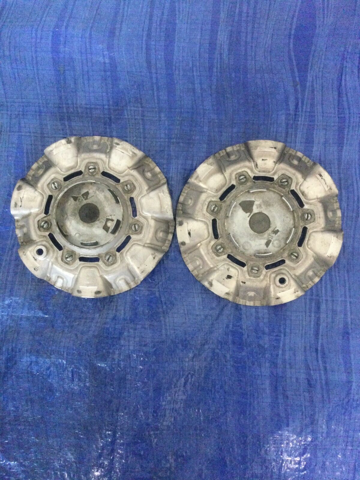 Avarus by Savini Chrome / Black Custom Wheel Center Cap M-355-2 (2 CAPS)