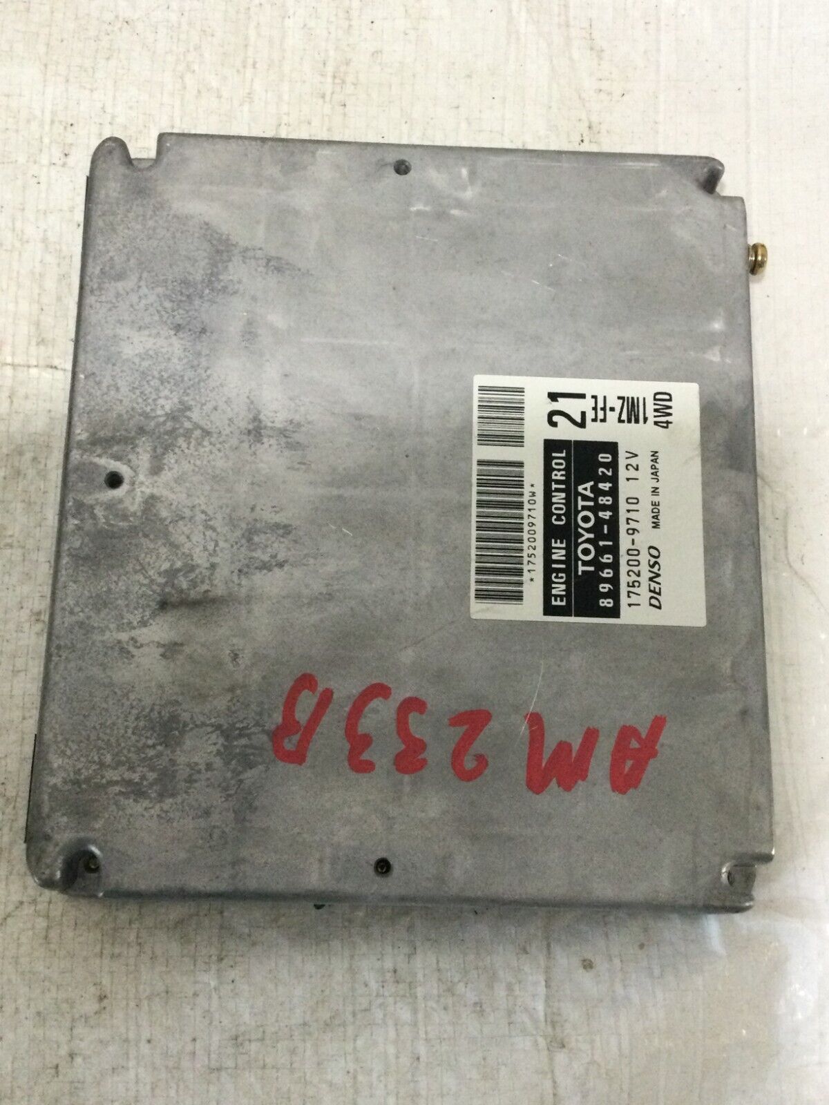 2003 Toyota Highlander  Engine Electronic Control Module ECM  1752009710W OEM