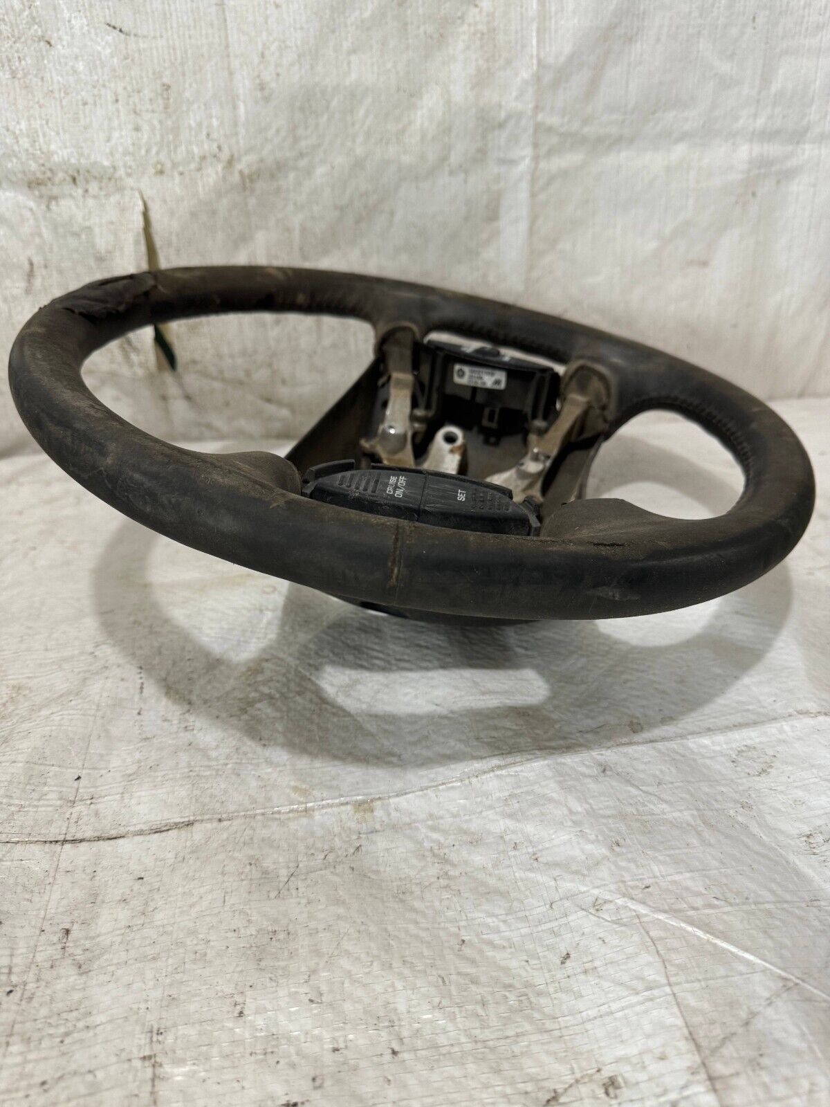 1998-2001 Dodge Ram 1500 2500 Leather Wrapped Strng Wheel OEM ( DAMAGE LEATHER )