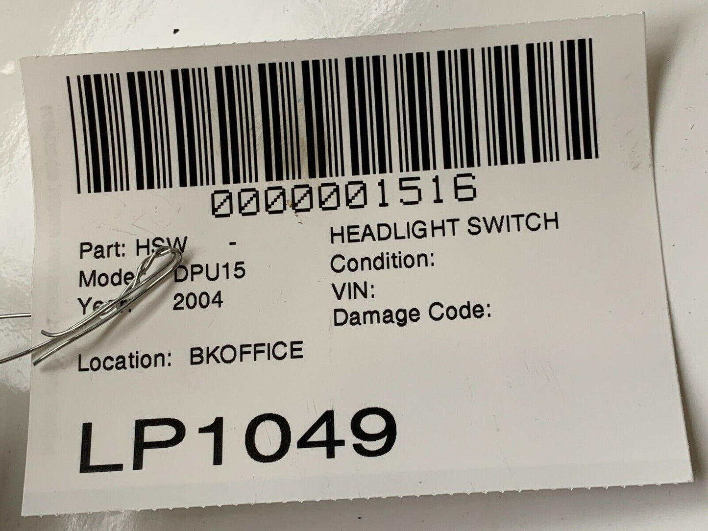 2002-2005 Dodge Ram 1500 Headlight Fog Light Cargo Dome Switch 56045537AC OEM