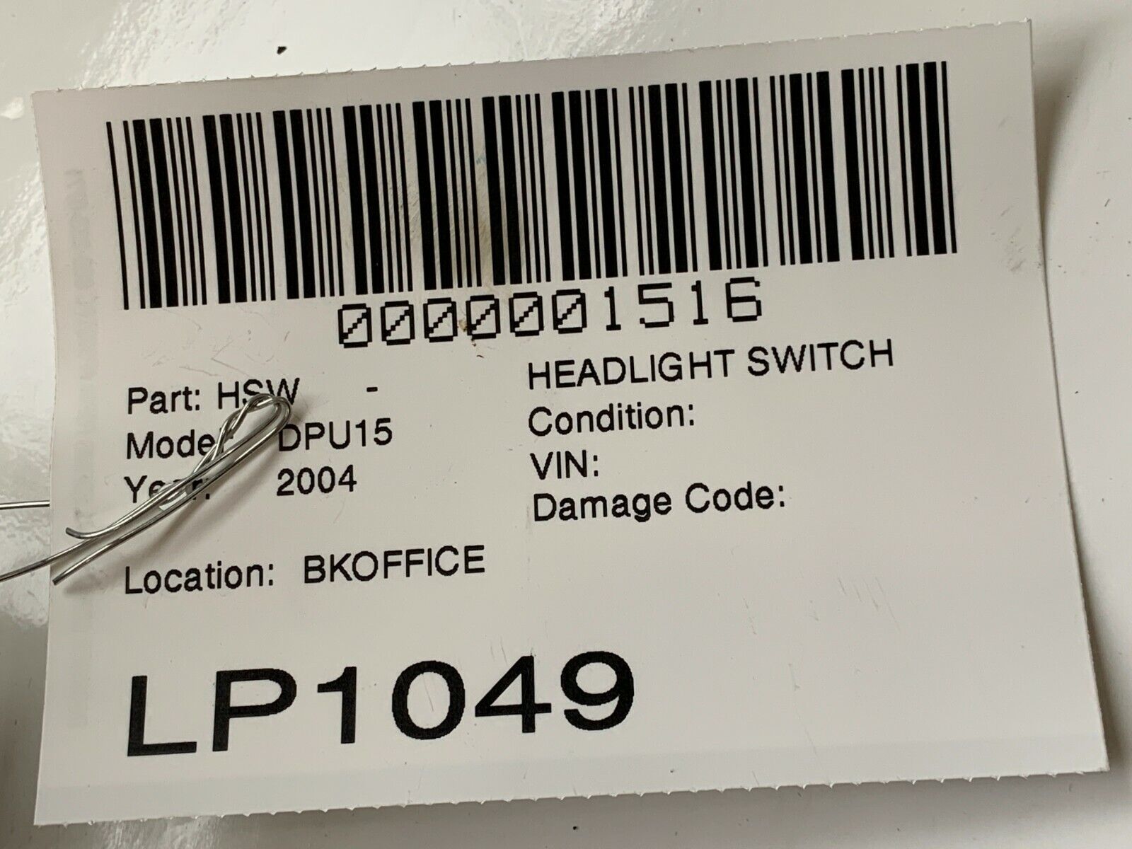 2002-2005 Dodge Ram 1500 Headlight Fog Light Cargo Dome Switch 56045537AC OEM