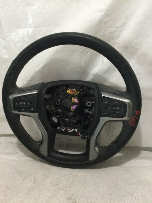 2021 Chevrolet Silverado Heated Black Leather Steering Wheel w/Buttons 10349486