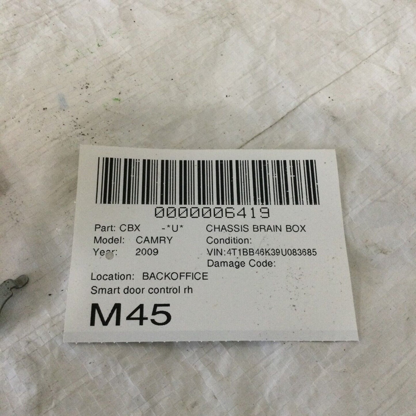 2007-2010 Toyota Camry Smart key Control Receiver Module OEM 89740-06030
