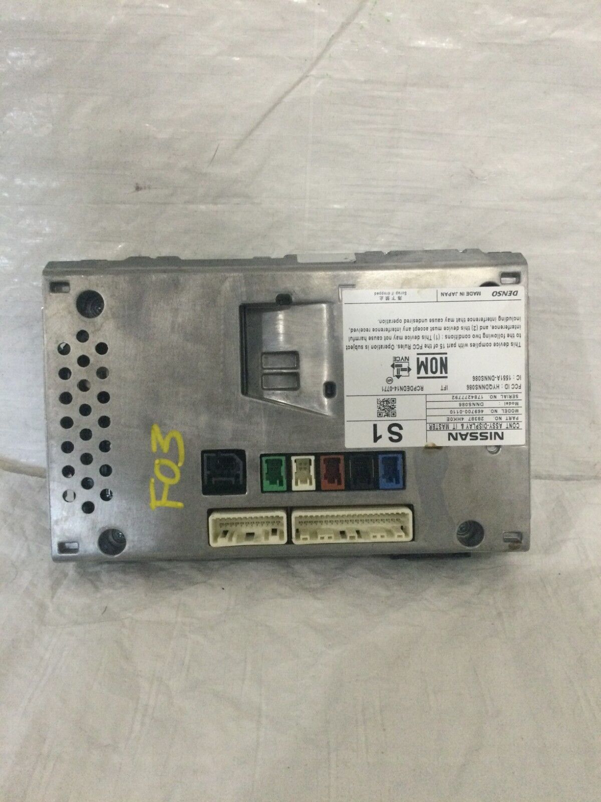 2017 Infiniti Q50 Navigation Display Screen OEM 28387 4HK0E