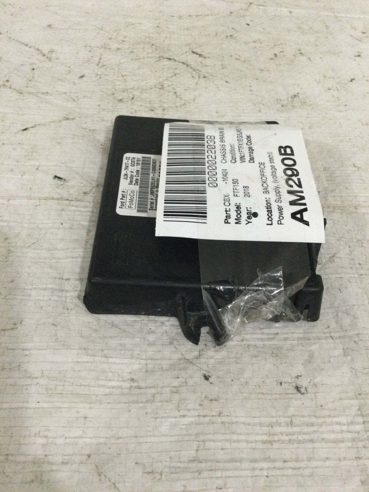 2018 Ford F-150 Transfer Case Shift Control Module JL3A-7H417-CC OEM