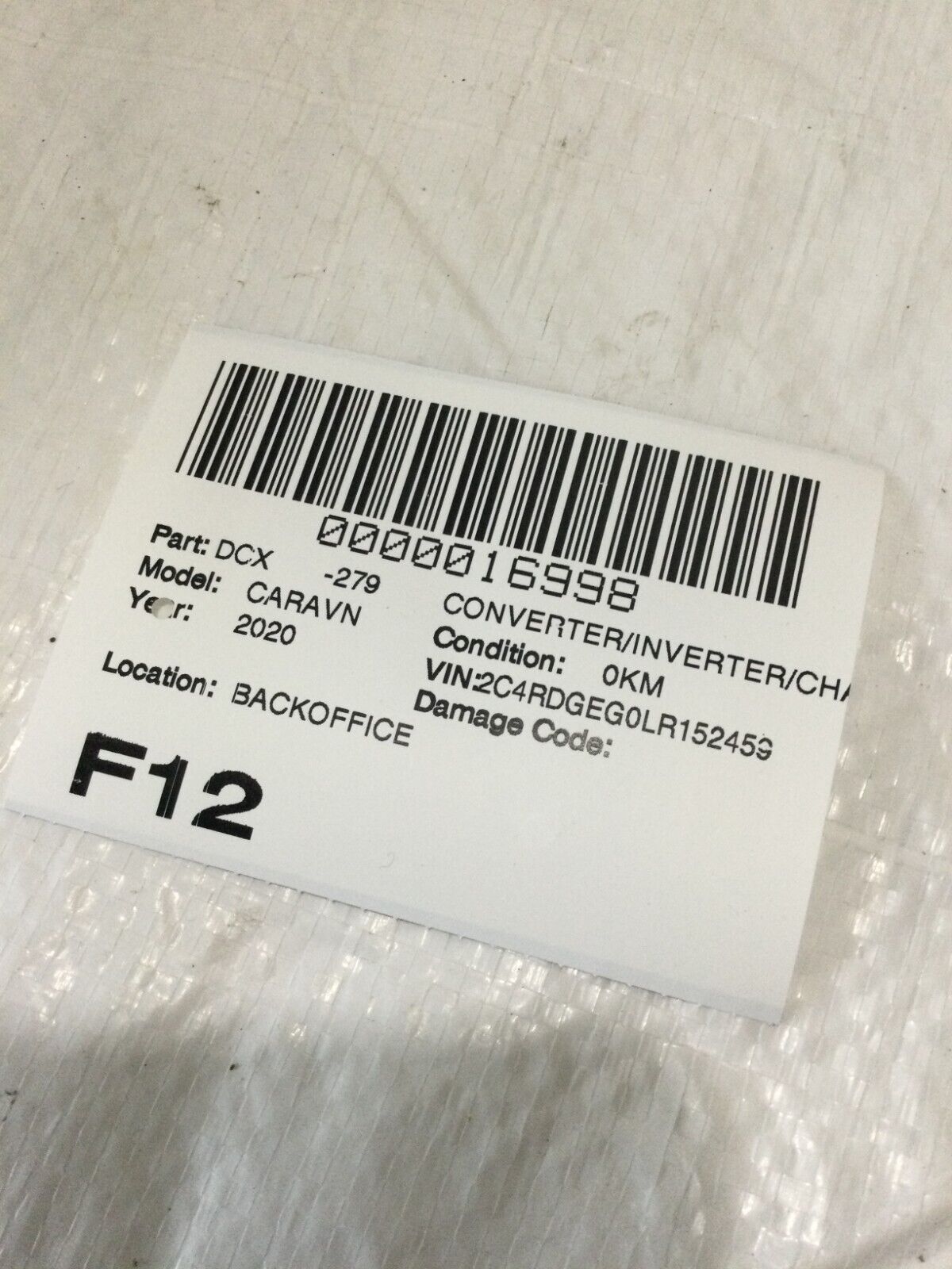 2020 Dodge Grand Caravan Power DC Inverter 56029692AA OEM