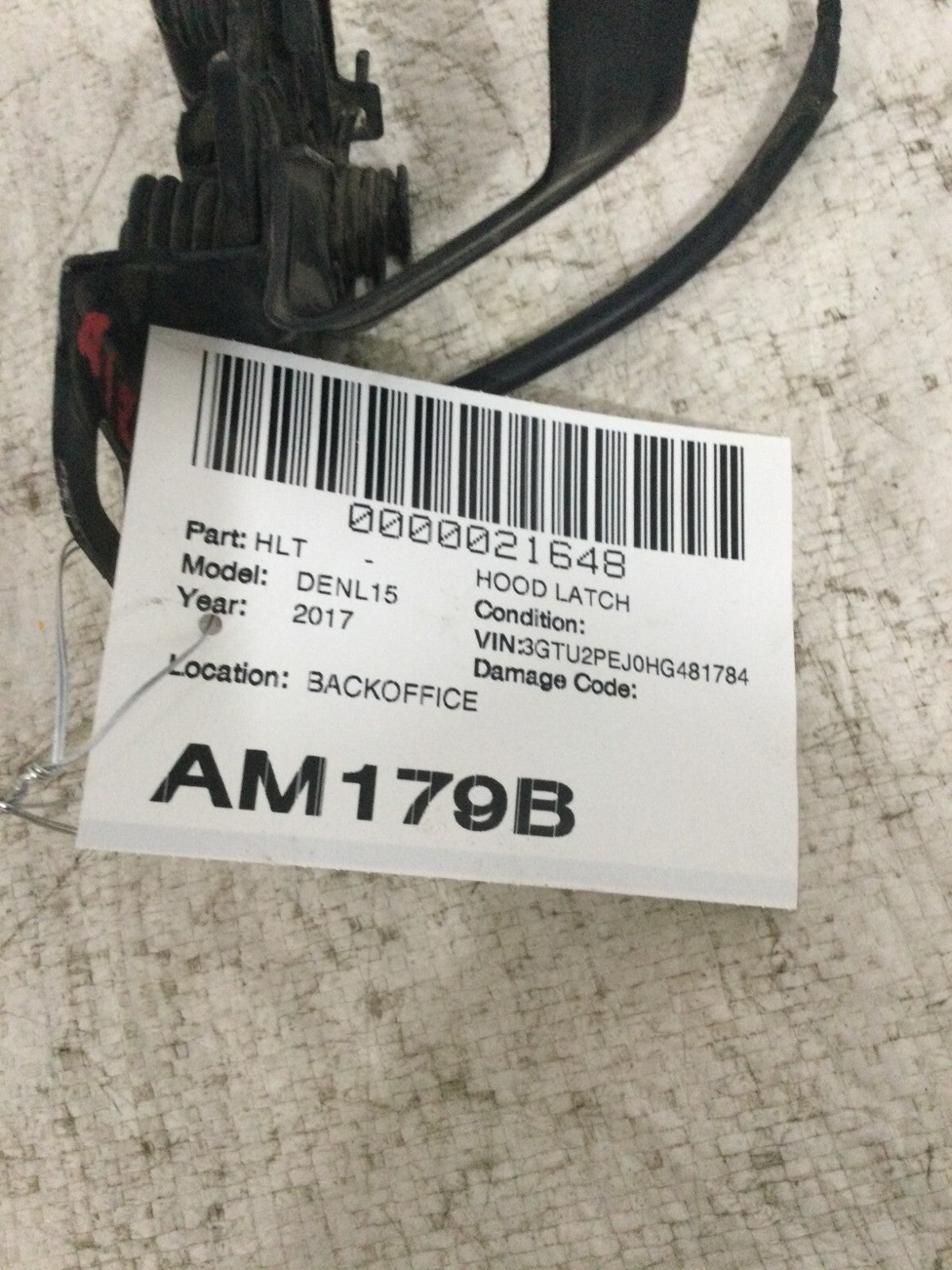 2017 Sierra Denali 1500 Hood Latch OEM