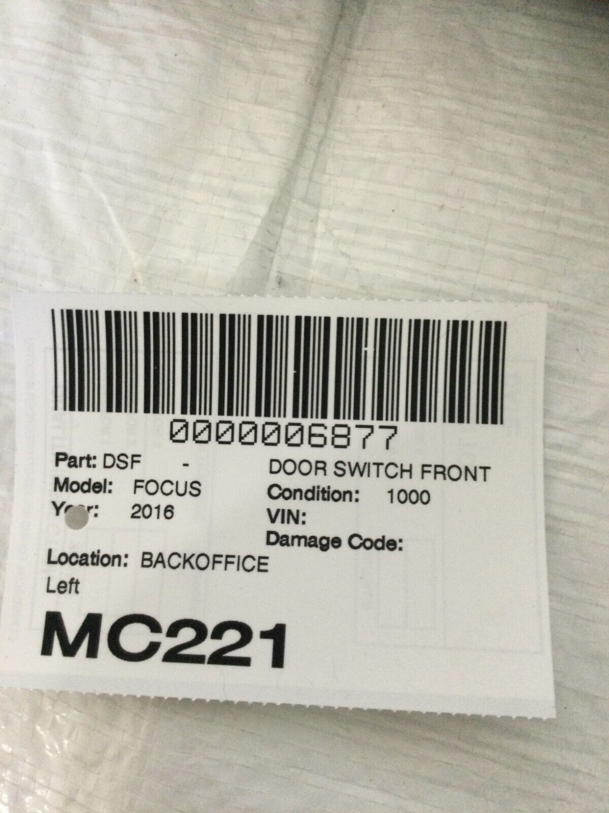 2016-2018 Ford Focus Driver Left Driver Door Master Power Window Switch OEM