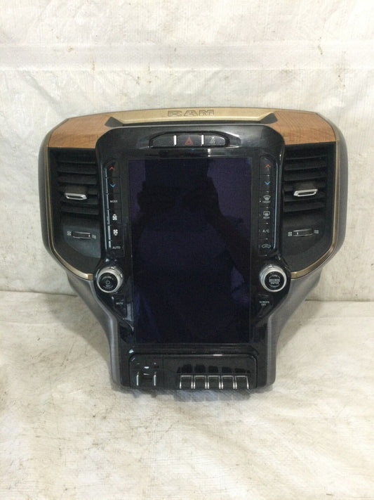 2021 Dodge Ram 3500 Longhorn Navigation Center Stack 12" Touch Screen Bezel OEM