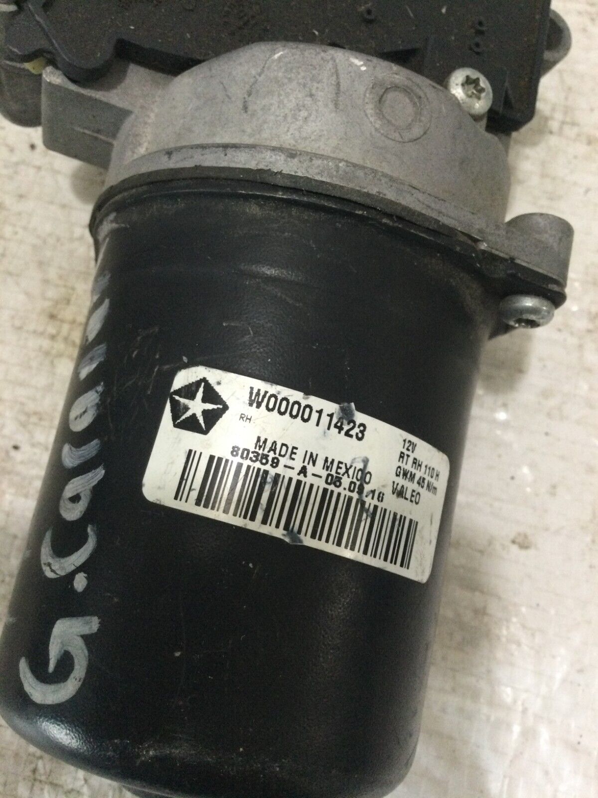 2017 Dodge Grand Caravan Front Wiper Motor OEM W000011423