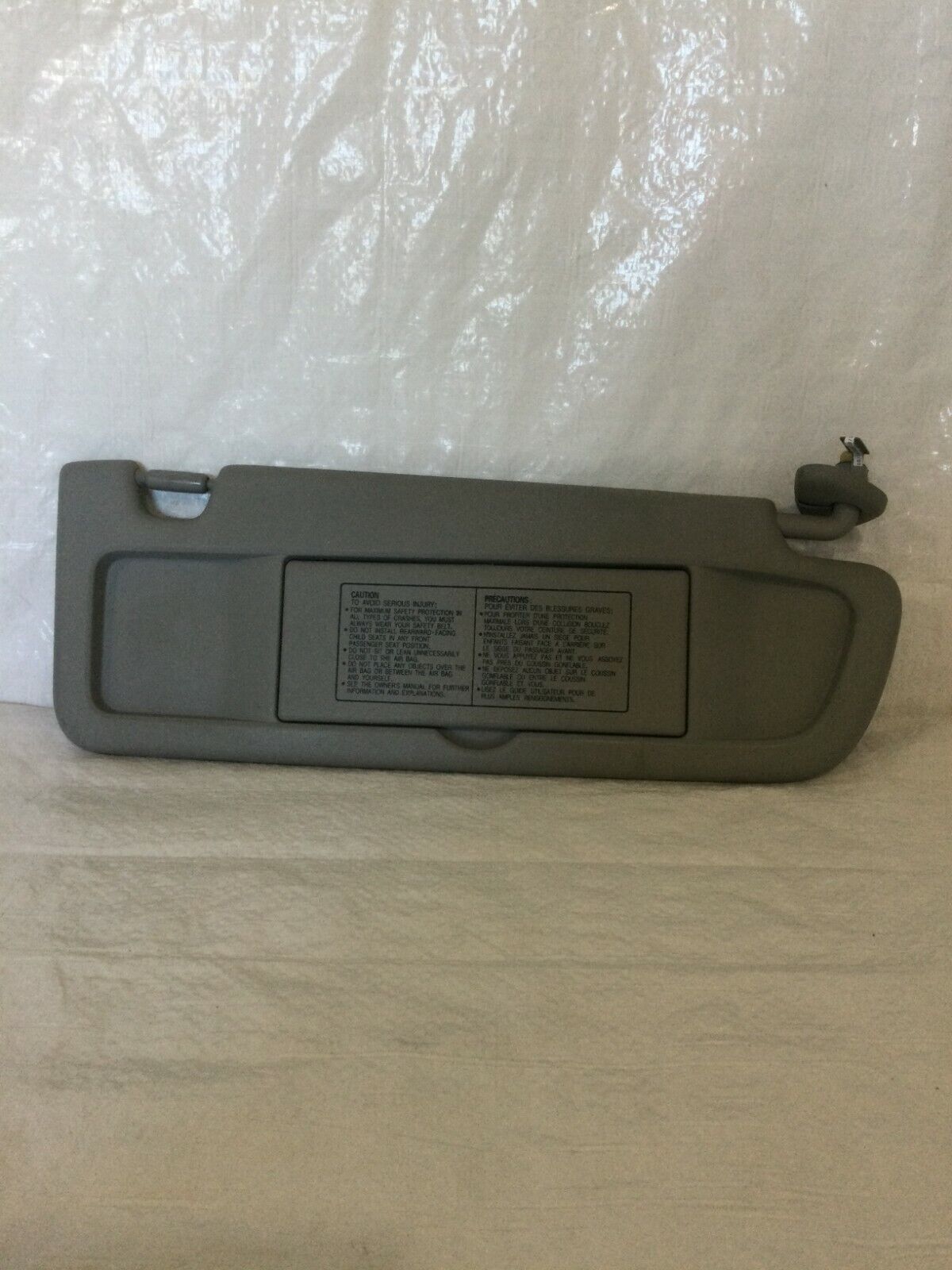 2007 Acura CSX Sun Visor Right Passenger Side RH Gray OEM