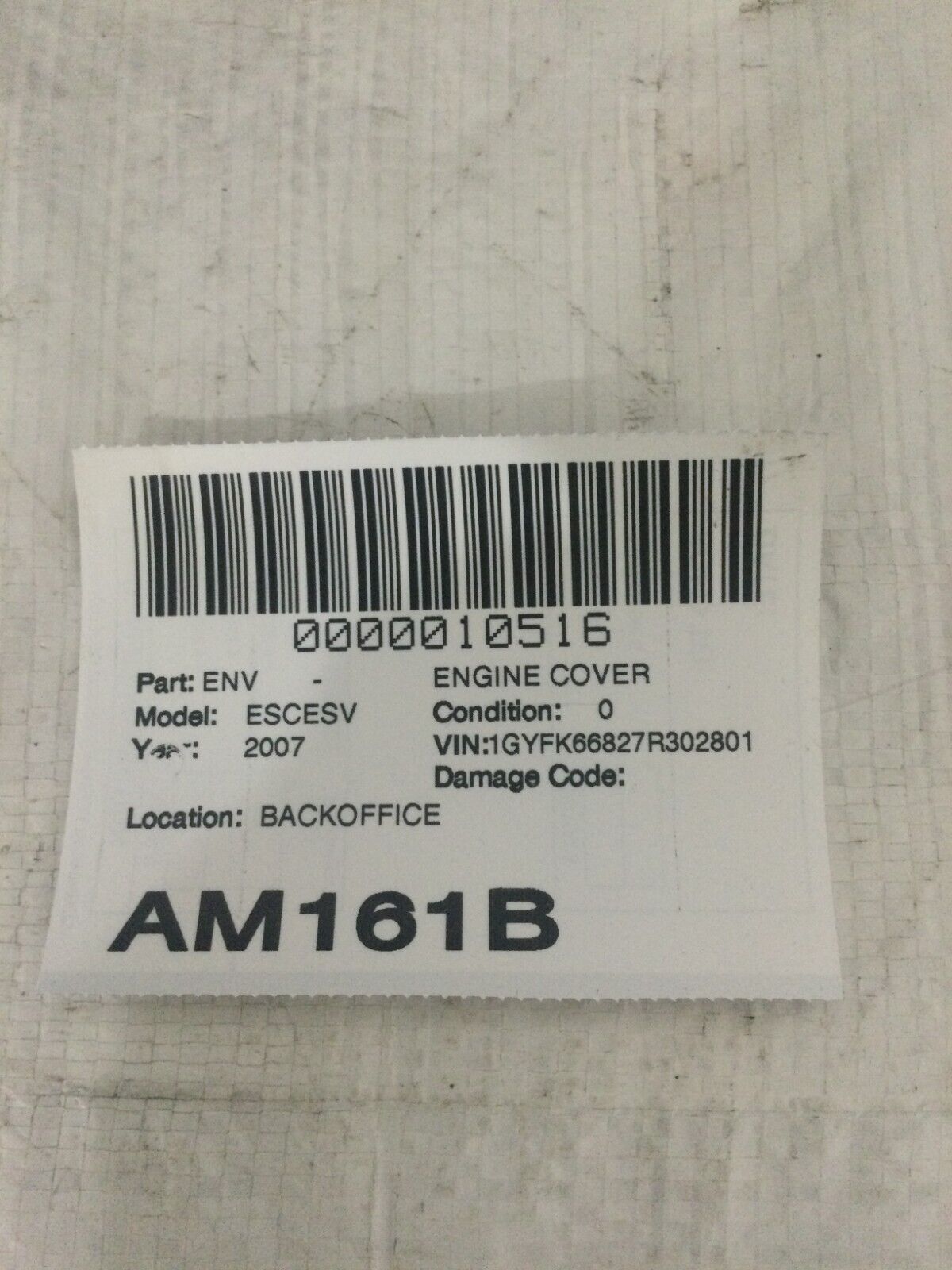 2007 Cadillac Escalade Engine Cover 12625893 OEM
