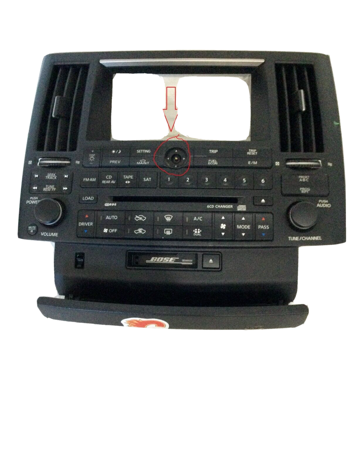 2003 Infiniti FX35 Dash Air Vent Radio Climate Control Panel Bezel OEM