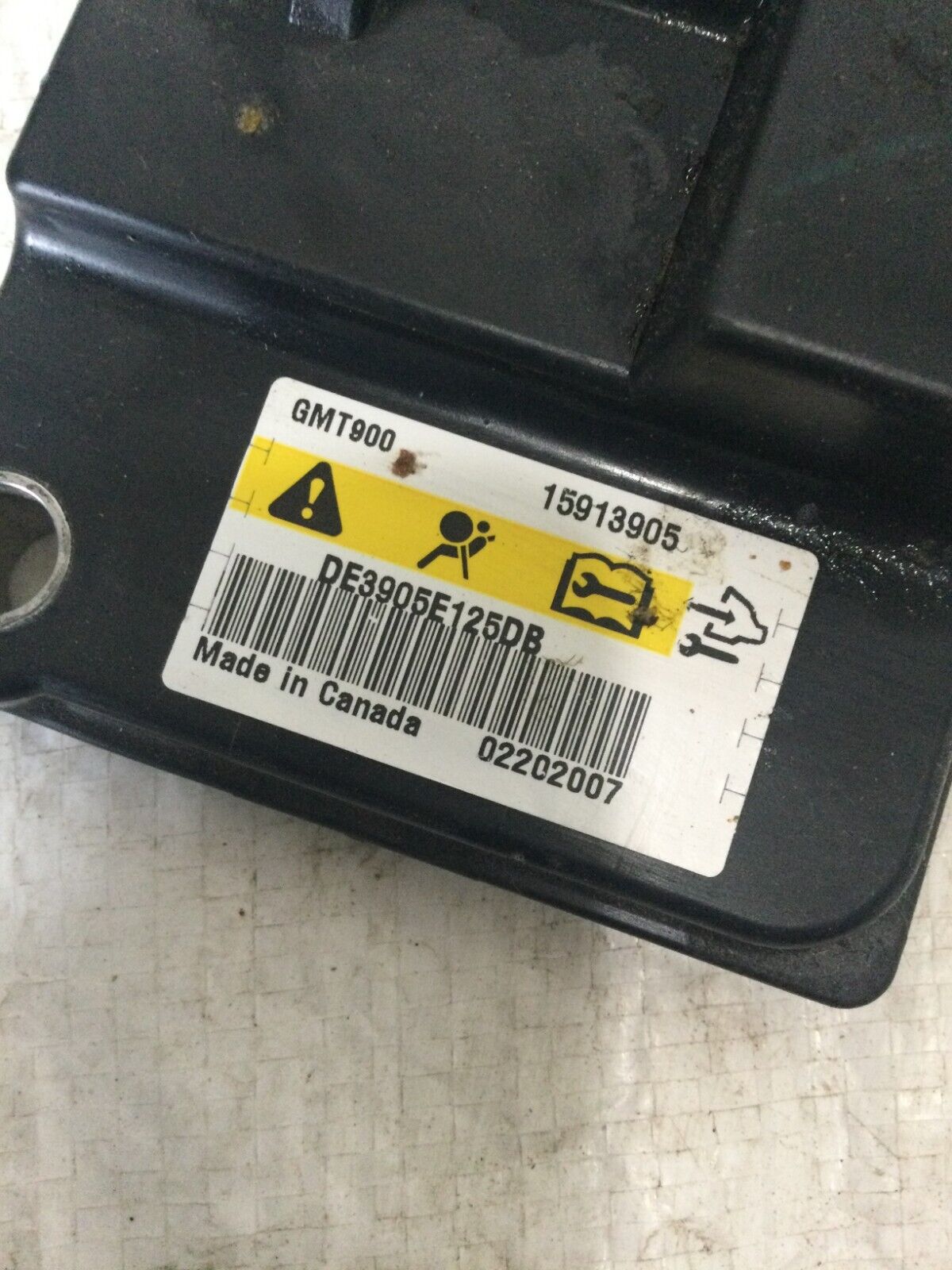 2007-2009 Cadillac Escalade ESV SRS Rollover Module Sensor 15913905 OEM