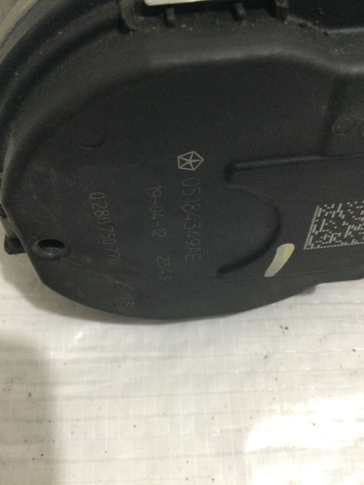 2019 Ram 1500 Pickup Throttle Body Valve Assembly 3.6L OEM 05184349AE