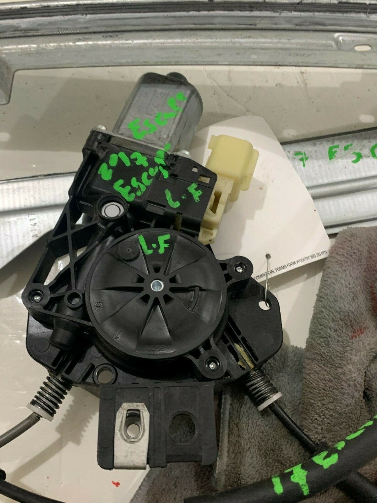 2017 Ford Escape Front Left Driver Power Window Motor W/ Lines and Brackets OEM