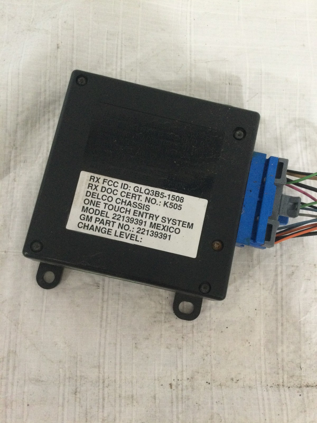 1997 Cadillac Seville Remote Keyless Entry Module OEM 22139391