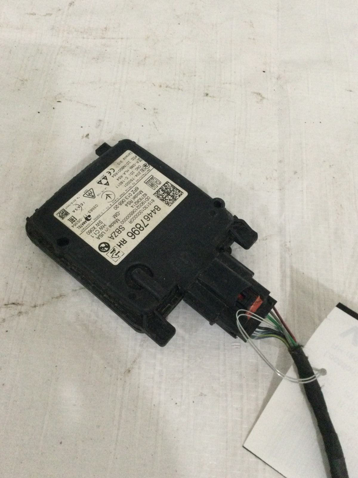 2019 Buick Encore Passenger Right Rear Blind Spot Module OEM 84467896