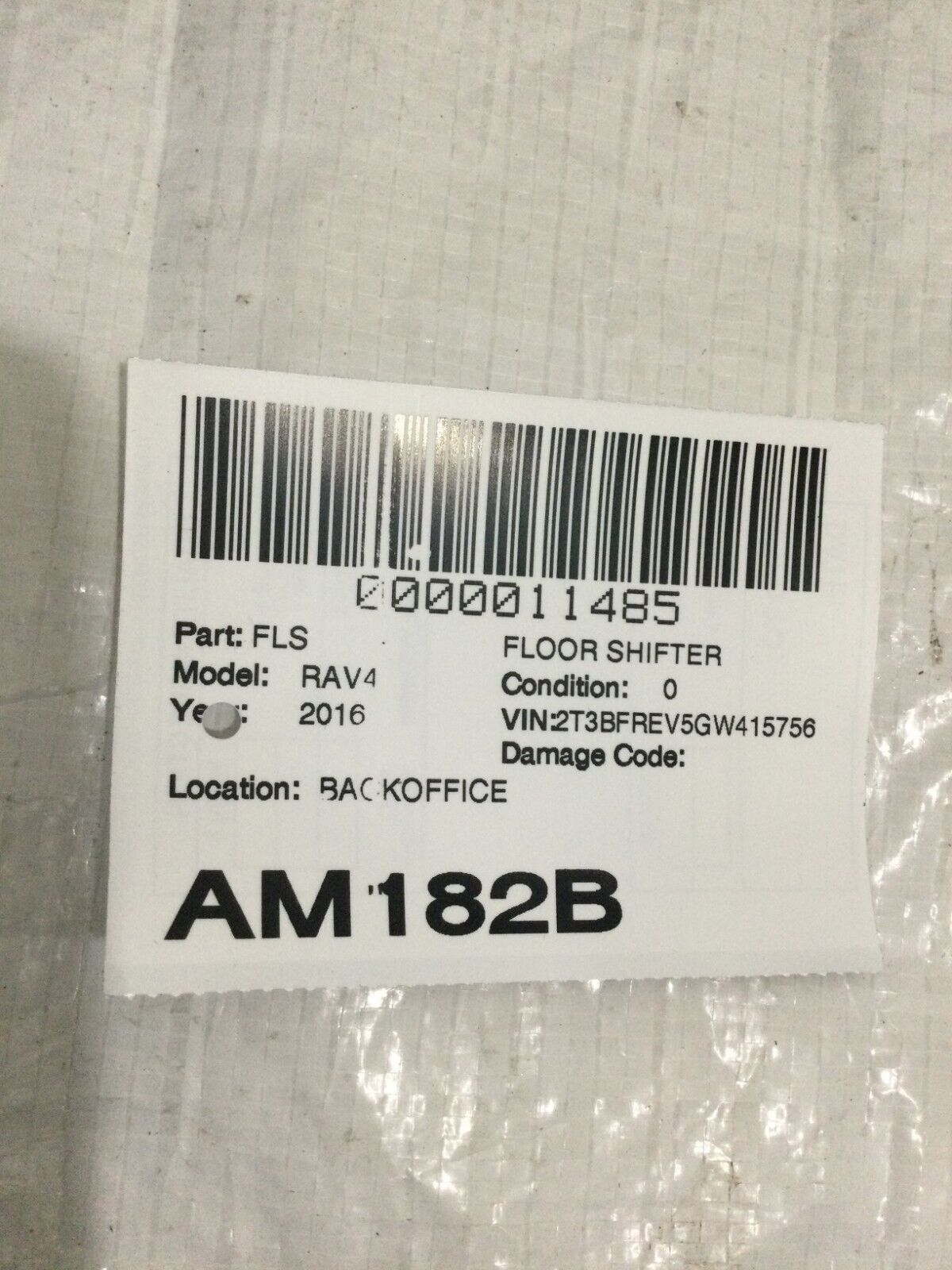 2016-2018 Toyota Rav4 Automatic Transmission Floor Shifter Assembly OEM