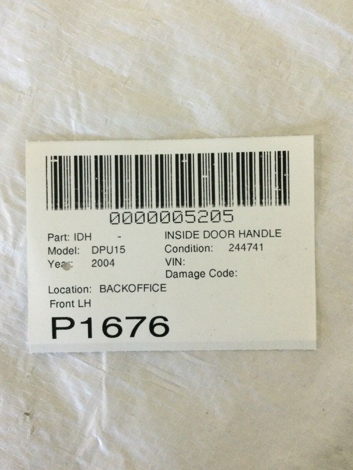 2003-2004 Dodge Ram 1500 Front Left Interior Door Handle OEM