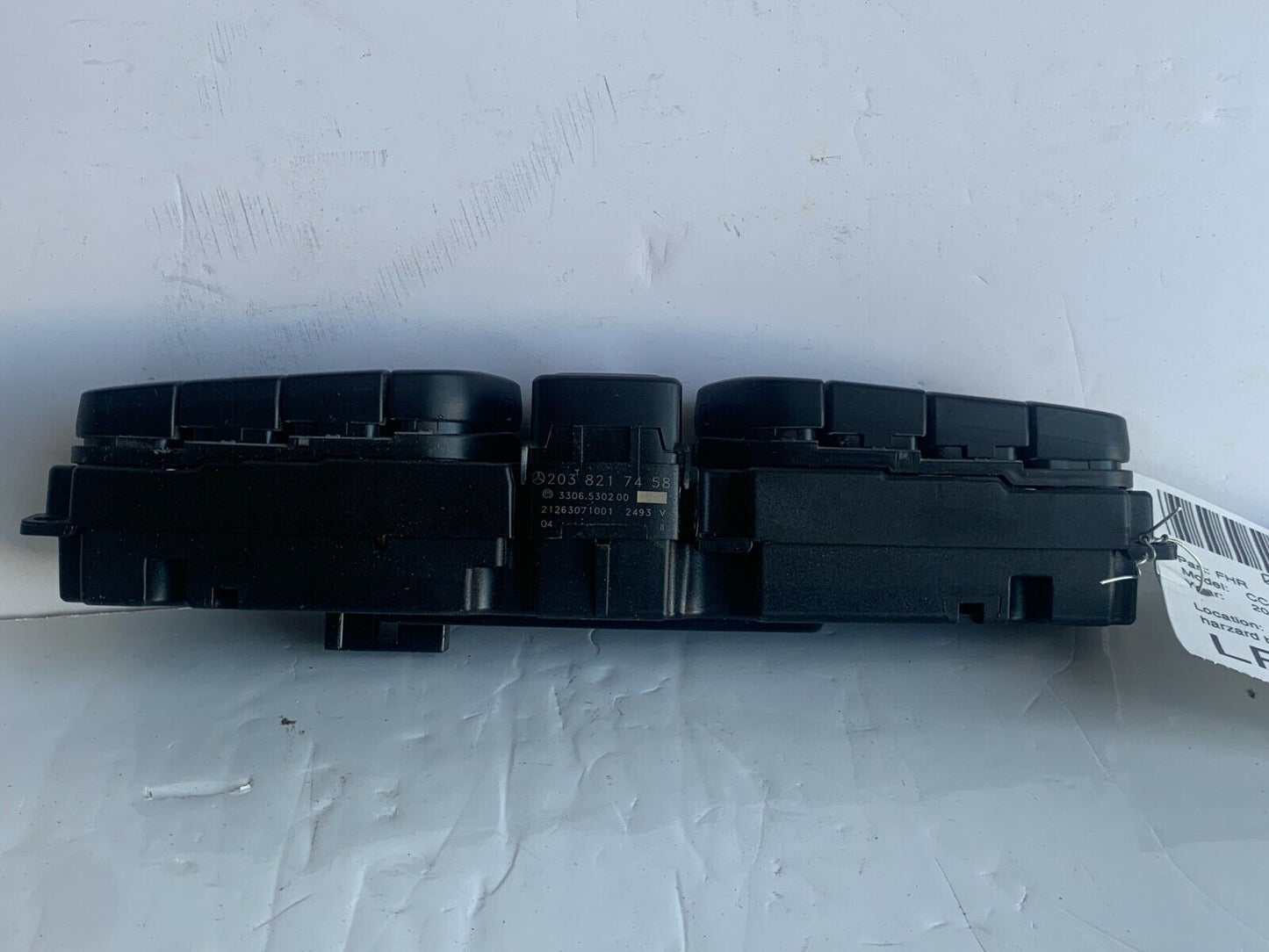 2001-2005 Mercedes-Benz A203 C240 C230 C320 Heated Hazard Switch OEM 2038217458