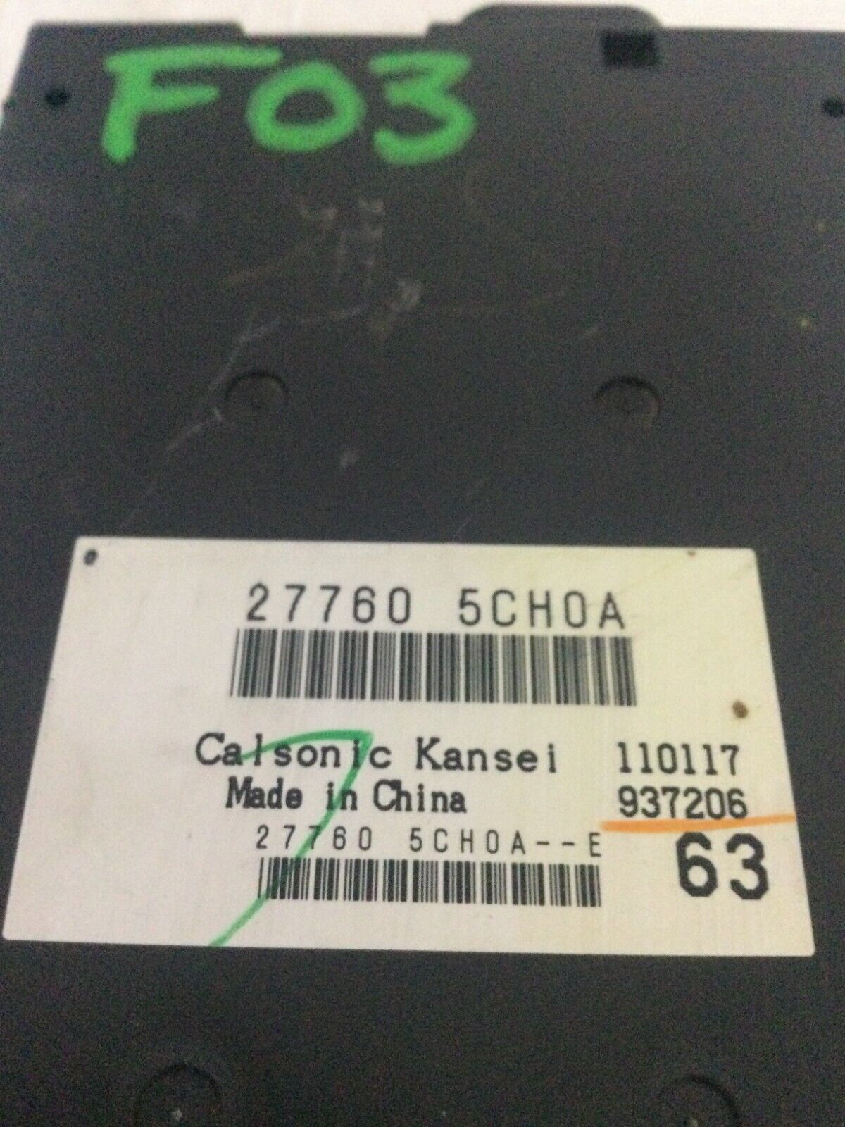 2017 Infinti Q50 Temperature Control Module 27760-5CH0A OEM