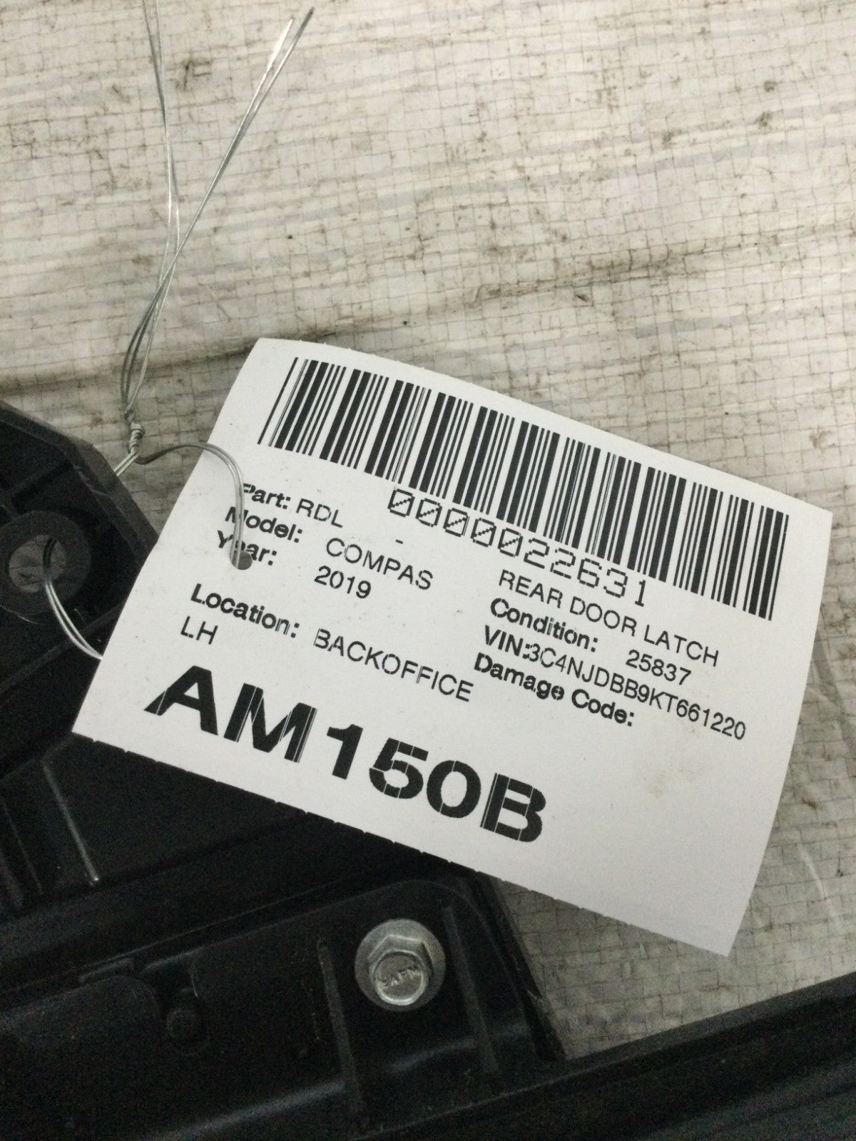 2019 Jeep Compass Rear Left Side Door Latch Lock Actuator OEM 04589914AE