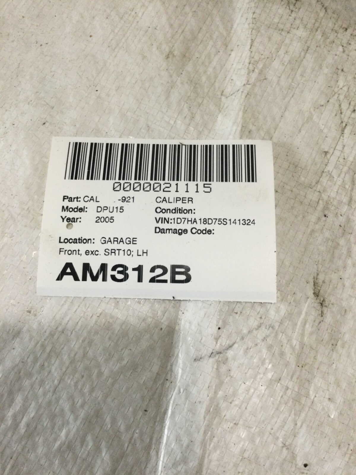 2005 Dodge Ram 1500 Front Left Brake Caliper OEM