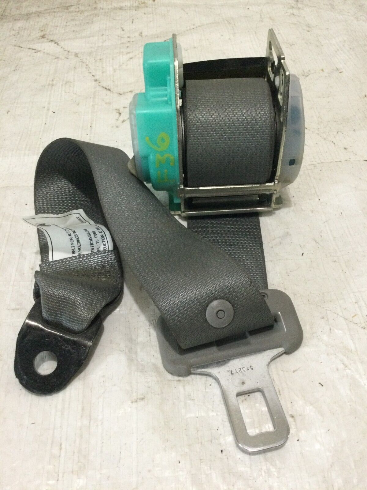2018 Toyota Corolla Rear  Right Passenger Seat Belt OEM