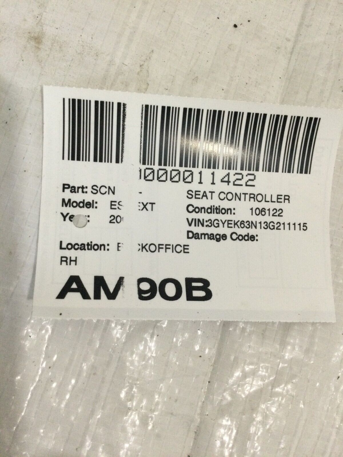 2003-2006 Cadillac Escalade EXT Right Passenger Power Seat Control Switch OEM