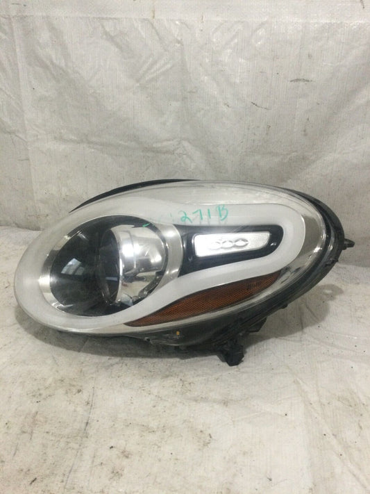 2015 Fiat 500 Headlight Left Driver Side OEM LH ( DAMAGE HOUSING )