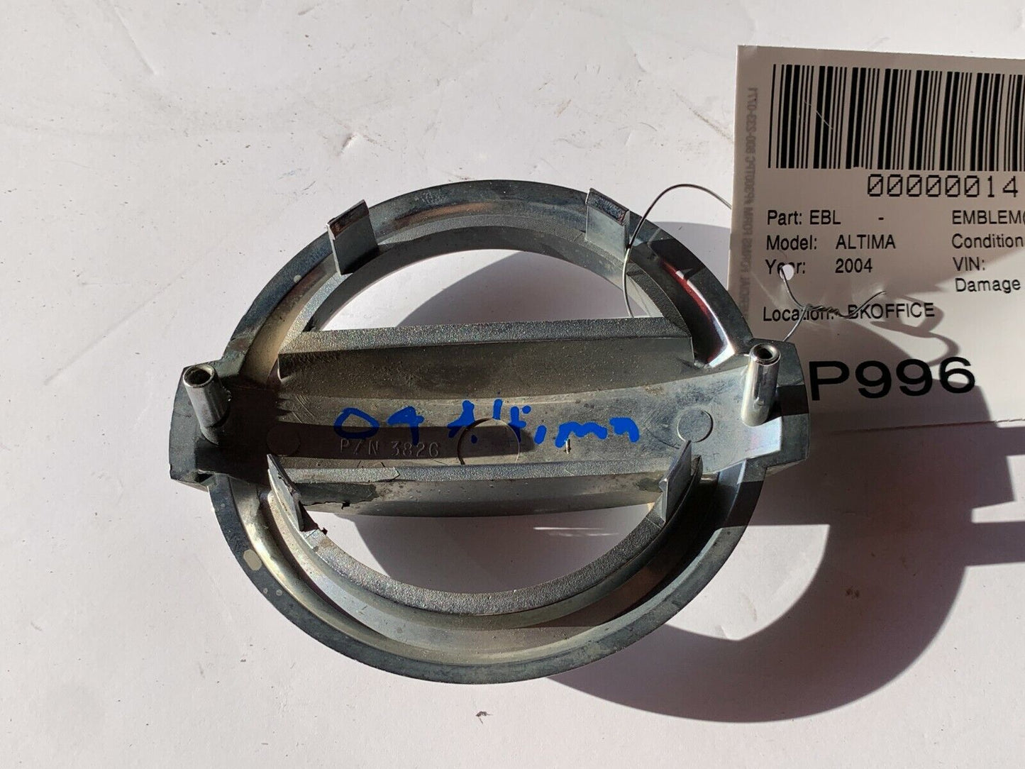 2004 Nissan Altima Emblem Chrome OEM