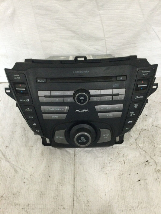 2009-2014 Acura TL AM FM 6 Disc CD Radio Player Receiver Temperature Control OEM
