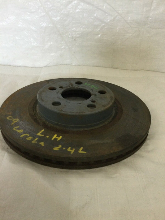 2010 Toyota Corolla Rear Left Disc Brake Rotor Plate OEM
