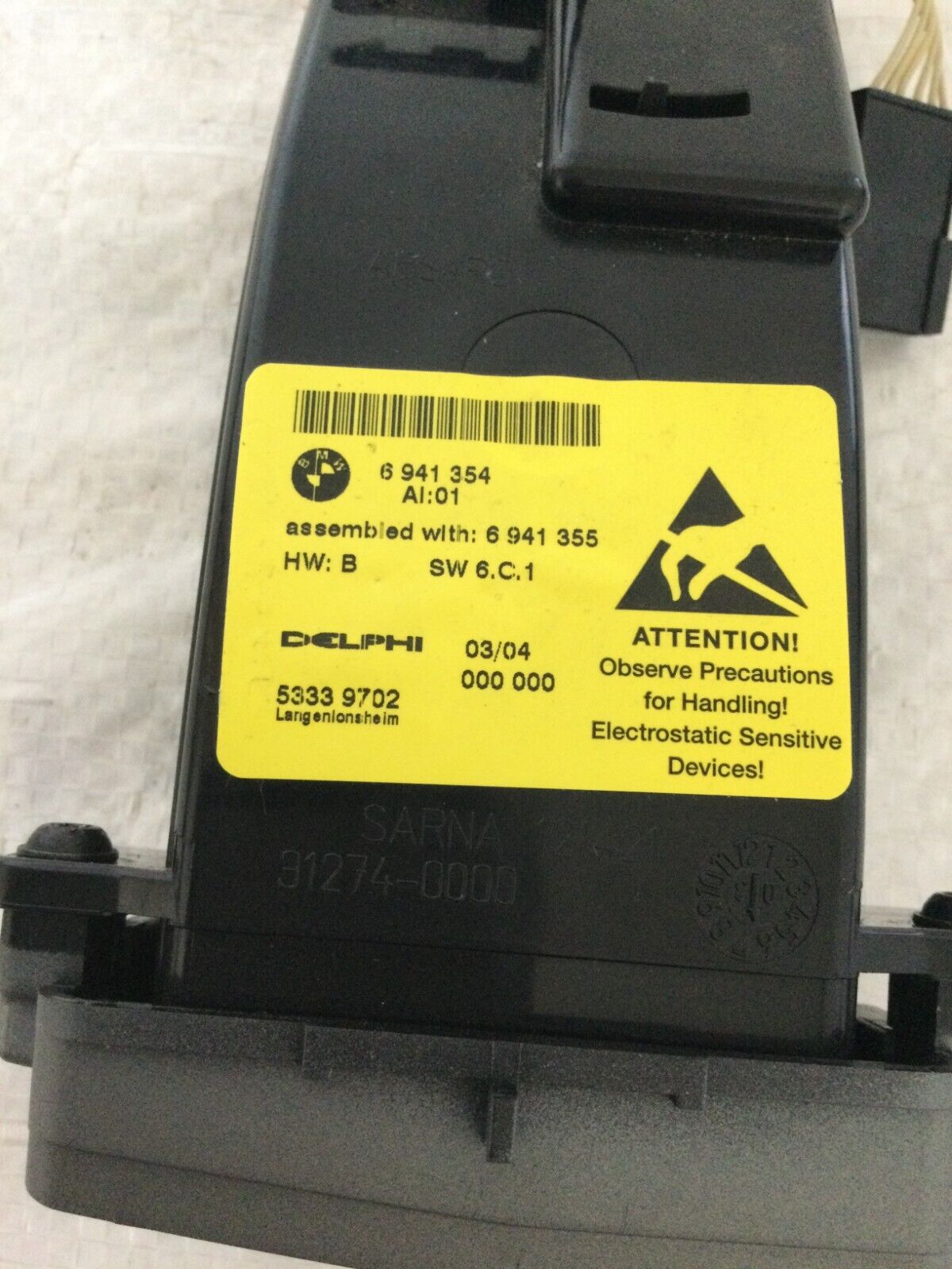 2004 BMW 745i E65/E66 Dashboard Phone keypad remote 6941354 OEM